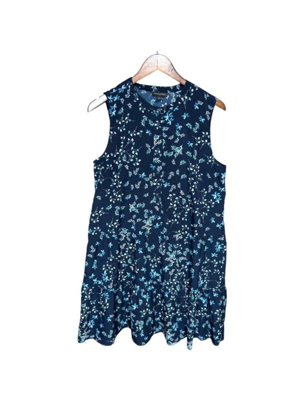 Banana Repblic Floral Tunic Blue Size Large
